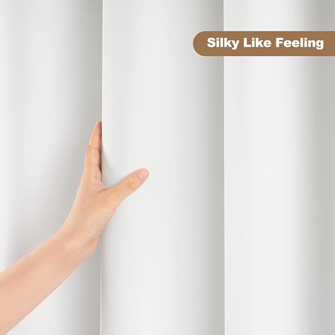 UFRIDAY Extra Long Shower Curtain Liner Premium PEVA 72 x84 inch,Heavy Duty Shower Curtain with 3 Weighted Magnets, Plastic Waterproof Bath Curtains with 12 Hooks