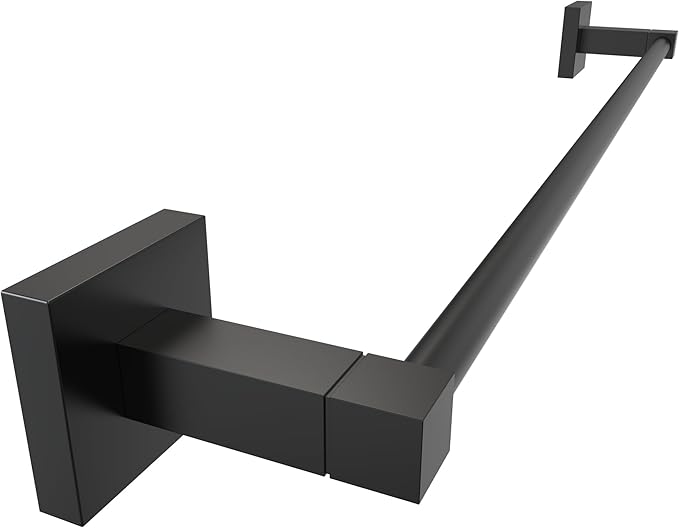 RUACQ Towel Bar 24 inch, Towel Racks for Bathroom, 304 Stainless Steel Towel Holder Wall Mounted, Heavy Duty Bathroom Decor Towel Rod (Matte Black)