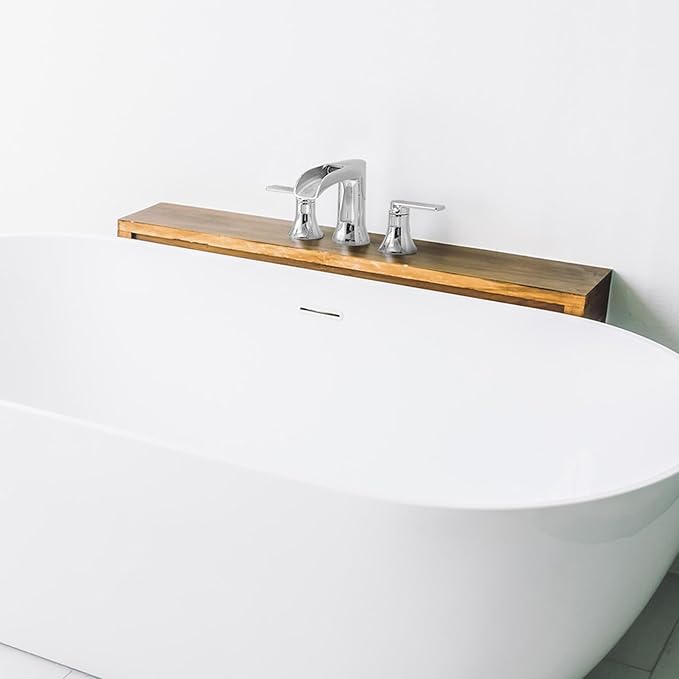 Chrome Deck Mount Tub Faucet 3 Hole, Brass Widespread Waterfall Bathtub Faucet 2 Handle 8-16 Ins Bath Tub Faucets Set High Flow Faucet for Bathtub