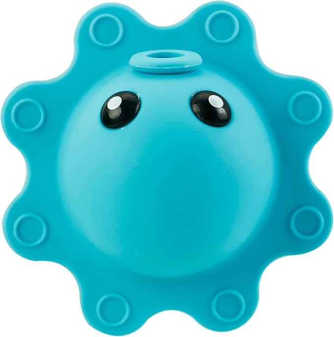 PandaEar Bathtub Overflow Drain Cover, Silicone Bath Tub Drain Stoppers, Bathroom Drain Cover, Blue