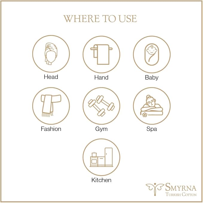 SMYRNA TURKISH COTTON Classical Series Turkish Hand Towels Set of 2, 18x30 inch, Decorative Turkish Hand Towels for Bathroom, Kitchen, Face, Hair, Tea, Yoga, Gym, Dishcloth Set of 2, Petrol