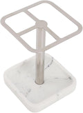 Toothbrush Holders for Bathrooms, Stainless Steel Toothbrush Holder, Countertop Toothbrushs and Toothpaste Stand (Silver)