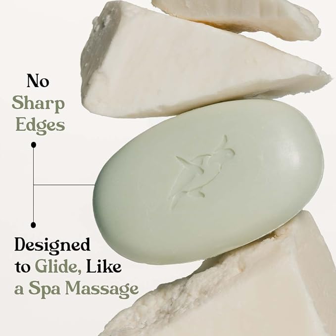 Elliqua Triple Milled Body Bar Soap – No.3 – Cucumber & Mint – Made in USA – Vegan, Plastic-Free, Natural, Eco-Friendly, Long-Lasting, Cruelty-Free – No Parabens or Sulfates
