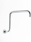 PHASAT S Shaped Shower Arm with Flange,High Rise Shower Head Extension Arm Chrome,PU9D02