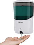AIKE Wall Mount Automatic Soap Dispenser for Liquid Soap Battery Operated White, Model AK1216