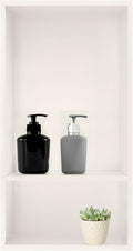 Shower Niche,12 * 24 Stainless Steel Elegant Bathroom Niche, No Tile Needed Recessed Shower Shelf Organizer for Storage,Warm White