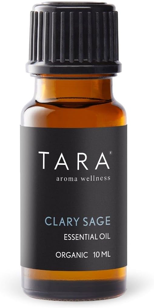 TARA Spa Therapy Clary Sage Bath & Diffuser Oil – 100% Organic, Concentrated, Aromatherapy Formula, Clary Sage, 10ml