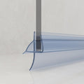 Frameless Shower Door Bottom Seal, 36" Long Shower Sweep for 1/4" (6mm) Glass, Clear Vinyl with Drip Rail – Prevent Leaks & Create a Waterproof Barrier