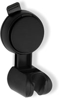 Suction Cup Hand held Shower Head Holder- Reusable - 5 Angles Adjustable - Bathroom Wall Mount Shower Wand Holder - Matte Black