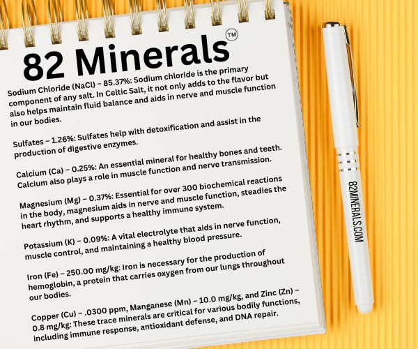 82 Minerals French Grey Sea Salt | 4oz Coarse Premium Hand-Harvested Sel Gris | Mineral & Electrolyte Finishing Salt