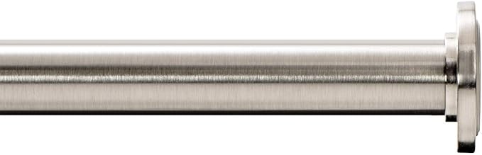 Ivilon Tension Curtain Rod - Spring Tension Rod for Windows or Shower, 24 to 36 Inch. Brushed Nickel