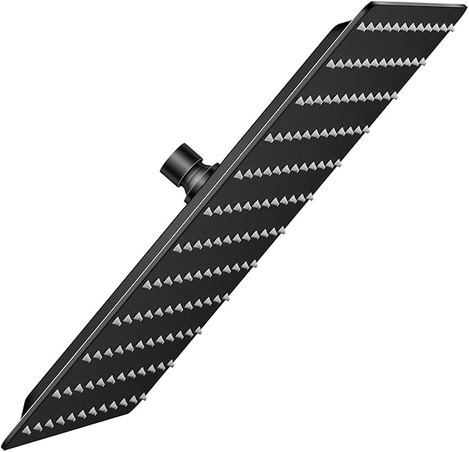 VBFF-Shower Head,rain shower head, 12 inch- Square Shower Head, 1.8 GPM Flow Rate, rainfall showerhead,VBFF09 (Matte Black)