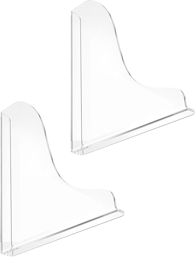 2 Pack Clear Acrylic Shower Splash Guard for Bathtub Corner Water Barrier Adhesive Tub Edge Protector