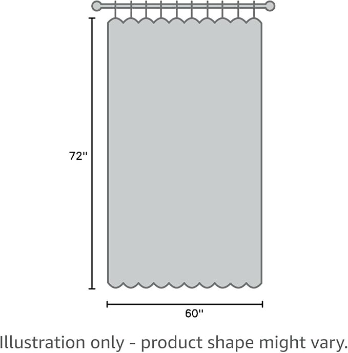 EurCross Stall Clear Shower Curtain Liner 60inch Wide by 72inch Long with Geometric Design,Softer Waterproof EVA Small Size Liner for Shower Stall with 3 Magnets