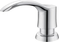 GAGALIFE Kitchen Sink Soap Dispenser with Large Bottle, Built in Sink Soap Dispenser Refill from Top, Chrome G080C