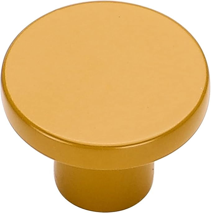 Ravinte 25 Pack Cabinet Knobs Earthy Yellow Kitchen Cabinet Knobs Round Dresser Drawer Pulls Closet Door Pulls 1-1/5 Inch