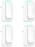 Plug-In Air Ionizer Air Purifier (4 Pack), Negative Ion Odor Neutralizer, Filterless & Portable Wall Outlet Air Freshener, Ultra Quiet 24/7 Operation for Home Bedroom Office Bathroom