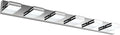 SineRise LED Modern Bathroom Vanity Light Fixtures (6-Light, 48-Inch, Dimmable), Chrome Modern Acrylic Bathroom Wall Lighting Fixtures Over Mirror (Cool White 6000K)