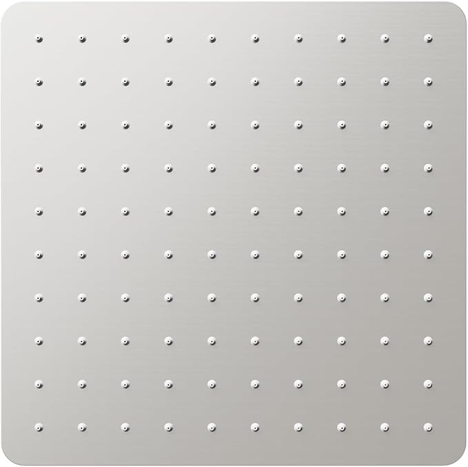 VBFF-Shower Head,rain shower head, 8 inch- Square Shower Head, 1.8 GPM Flow Rate, rainfall showerhead,VBFF07 (Brushed Nickel)