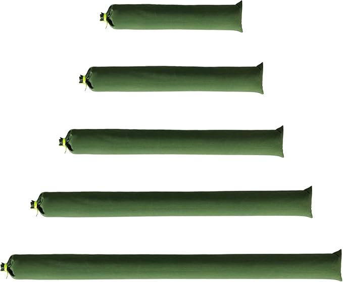 Upgraded Extra-Thick Reusable Flood Sandbags - Double-Stitched Canvas, Leak-Proof Closure | Multiple Sizes (3ft-10ft) for Water Barrier & Flood Protection (10ft (Upgraded) 4-Pack)