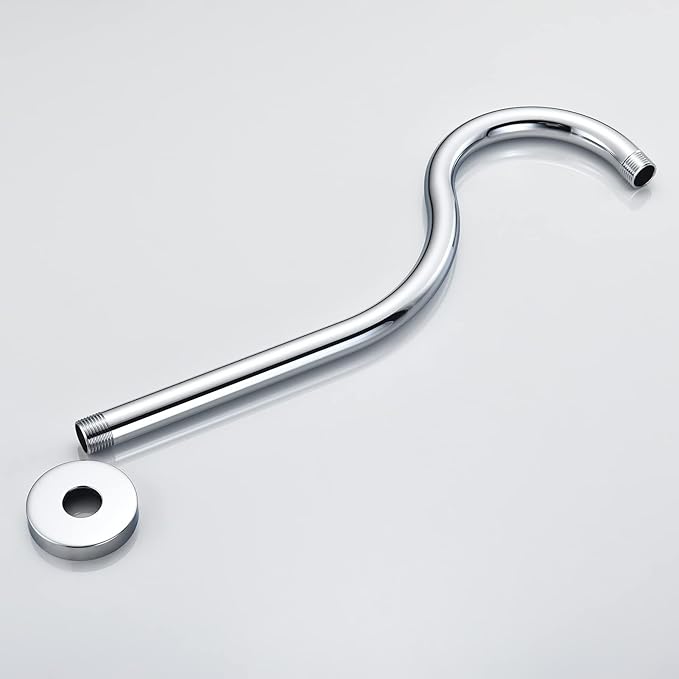 High-end Wall Mounted Extention High Arc Anti-corrosion Shower Arm（Made of Solid Brass) for RP61273 16-inch, Chorme