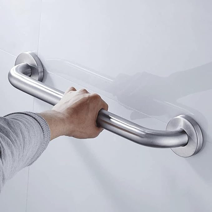 Stainless Steel Bathroom Safety Shower Grab Bar, Anti Slip Bathtubs Grab Bars,Toilet Assist Saft Handle Handrail ADA Compliant 500lbs for Handicap Elderly Senior (Brushed, 24 inches)