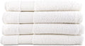 Hencely Premium Bath Towel Set of 4-28x58 Inches - High Absorbency, Quick Drying - 100% Soft Turkish Cotton Towels - Ideal for Home, Bathroom, Hotel, Spa, and Gym - White