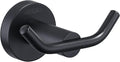 ARCORA Black Towel Hooks, SUS 304 Stainless Steel Wall Hooks, Heavy Duty Robe Hooks 1 Pack, Towel Hooks for Bathroom Wall Mounted