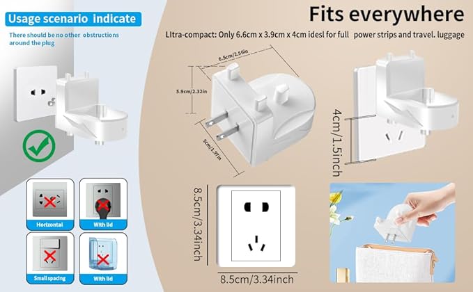 Wall Charger for Oral-B Braun Electric Toothbrush, Toothbrush Outlet Charger for Oral-B/Braun Most Models（Excluding iO 7/8/9/10 and Pulsonic Series） White