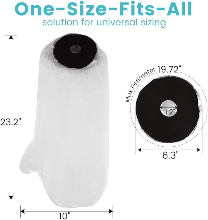 Cast Covers for Shower Arm, Waterproof Cast Cover, Cast Cover for Swimming, Cast Protector for Shower Arm Adult, Elbow, Hand, Elbow (Diameter - 6.3")