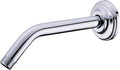 9 Inch Angled Shower Arm with Flange,Wall-Mounted Heavy Duty Stainless Steel, Shower Head Extension Extender Pipe Arm, For Fixed Bathroom Shower Head,Chrome