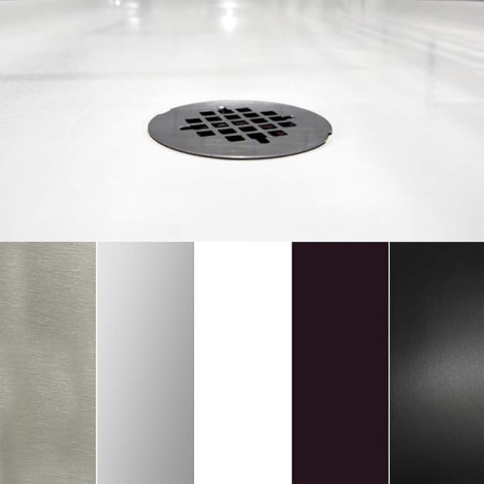 Westbrass SP6036WB-26 60" x 36" 3-Wall Shower Pan with Solid Brass Center Drain and 4-1/4" Cross Grid Brass Drain Cover, Polished Chrome