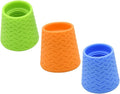 VANZACK 3pcs Dog Shower Sprayer Silicone Portable Pet Cleaner for Outdoor Use Deep Fur and Skin Cleaning Easy Hose Attachment Material 3pcs (Orange+Blue+Green)