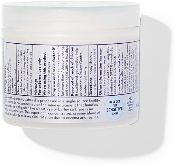 California Baby Eczema Cream | Steroid-Free Eczema Treatment | Colloidal Oatmeal + Aloe Vera | Soothing Eczema Lotion For Kids + Adults | 57 g / 2 oz.
