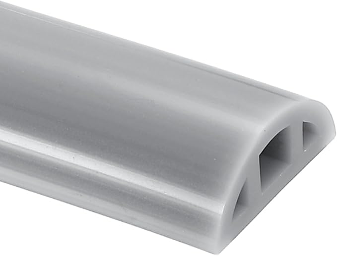 uxcell Shower Water Barrier, 67" Silicone Splash Guard Shower Water Stopper Retention System for Bathtub Sink Washing Machine Dry and Wet Separation, 1.18"W x 0.47"H, Gray