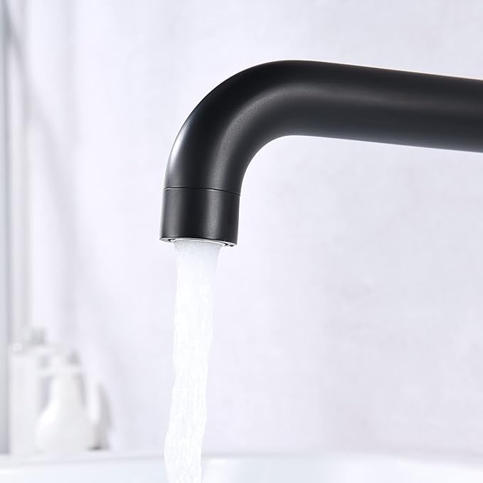 SUMERAIN Two Handle Wall Mount Tub Faucet Oil Rubbed Bronze Bathtub Faucet Set with Rough in Valve