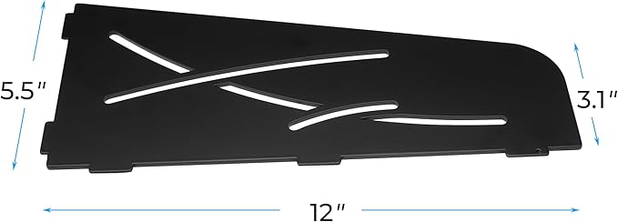 FerdY 2-Pack 12" Matte Black Recessed Corner Shower Shelf, for Tiled Bathroom Walls, 304 Stainless Steel Floating Shelf, Shower Caddy Storage Shelves, No Drilling Required, Trapezoidal