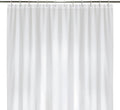 LiBa Waterproof Plastic Shower Curtain - Bathroom Shower Curtain Premium PEVA Non-Toxic with Rust Proof Grommets White 8G Heavy Duty Bathroom Accessories 72x72 - White