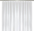 LiBa Bathroom Shower Curtain - Waterproof Plastic Shower Curtain Premium PEVA Non-Toxic with Rust Proof Grommets White 8G Heavy Duty Bathroom Accessories 72x96
