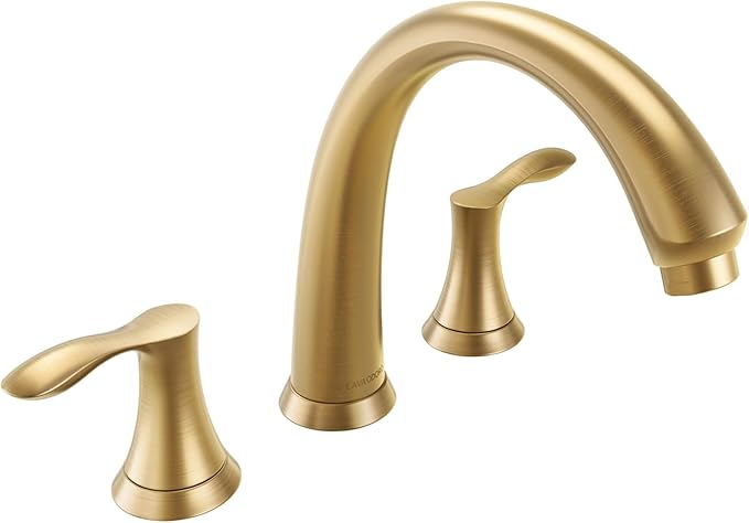 Lava Odoro 2-Handle Widespread Roman Tub Faucet, Bronze Gold Tub Faucet, Brass Roman Bathtub Faucet, Tub Filler, Valve Included, TF405-BB