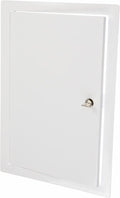10" x 14" Lockable White Metal Access Door. Service Shaft Panel with Key for Plumbing, Electricity, Heating, Alarm. Bathroom Access Hole Cover