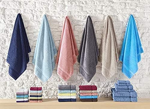 SALBAKOS 100% Turkish Cotton Bath Mat Set 2-Piece - 20x34 inch, Premium Quality Hotel & Spa Collection, Soft, Absorbent, Long Lasting, Durable Bathroom Rugs | Made in Turkey (Yellow, 2 Bath Mats)