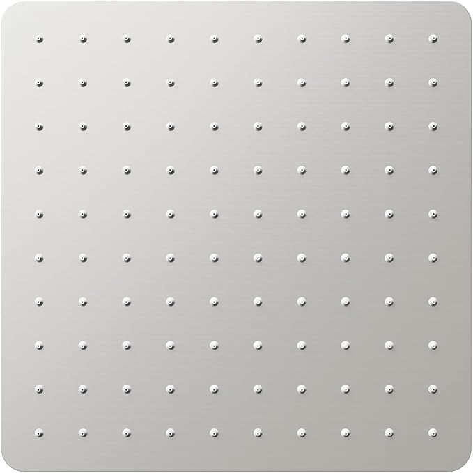 VBFF-Shower Head,rain shower head, 10 inch- Square Shower Head, 1.8 GPM Flow Rate, rainfall showerhead,VBFF08 (Brushed Nickel)
