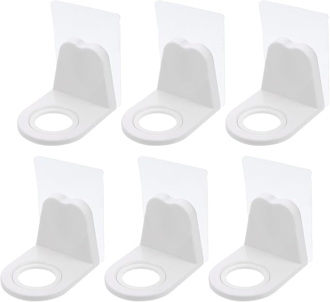 10Pcs Adhesive Hanging Storage Rack Wall-Mounted Shower Gel Bottle Holder Multi-Purpose Bathroom Hook Rack for Shower Accessories Organizer