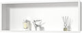 Stainless Steel Shower Niche 36" X 12" White No Tile Needed Niche Shower Recessed Wall Niches for Bathroom Storage Over Mount Installation