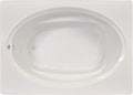 Jacuzzi SIGNATURE Acrylic Drop-In Bathtub, Soaking Sanctuary, Slip Resistant, Universal Drain Placement, 59" (L) x 41" (W), Oval, Oyster