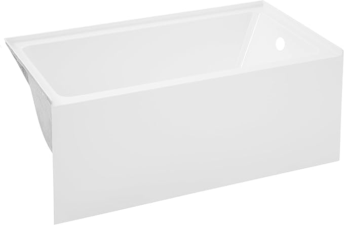 Voltaire 54" X 30" Right-Hand Drain Alcove Bathtub with Apron