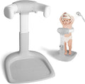 Baby Shower Stand – Adjustable Baby Bath Stand & Standing Baby Bathtub, Baby Shower Standing Support, Toddler Shower Stand for Infants 8–36 Months (Grey)
