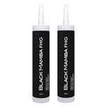 Black Mamba FHG High Tack Adhesive - MS Polymer Sealant, Extreme Temperature Resistant, Paintable, Solvent-Free, Heavy Duty Construction Adhesive - Black - 2 Pack
