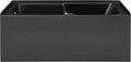 Voltaire 60 in. x 32 in. Acrylic Matte Black, Skirted Alcove, Integral, Left-Hand Drain, Apron Bathtub